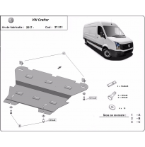Cubre Carter Metalico Vw Crafter 2017-2018 Acero 2,5mm
