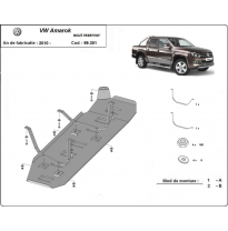 Protección Del Depósito De Combustible Volkswagen Amarok - Solo Para Versiones Sin Protecciones De Fábrica 2010-2018 Acero 2mm