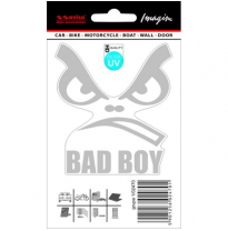 Pegatina Bad Boy - 7,5 X 8,5 Cm - Gris