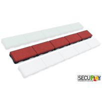 Borde De Siega De Goma Secuplay - 100x10x3,6cm - Rojo - Pieza Única