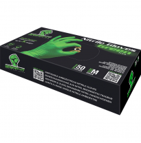 Guantes de Nitrilo Gripp-It - talla M - Verde - Caja dispensadora de 50 unidades