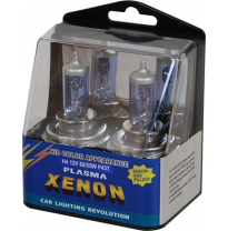 Kit Lamparas Tipo Xenon H4 60/55w Casquillo P43t , 50% + De Luz, Iluminacion Azul Mas Brillante, Especial Para Opticas Plasticas