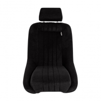 Asiento Deportivo Autostyle &#039;Classic&#039; - Negro - No Reclinable Back-Rest + Head-Rest - Incl. Guías Universales
