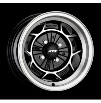 Llanta Ats Wheels Classic 5.5 X 15 Black &amp; Polished Ats Wheels
