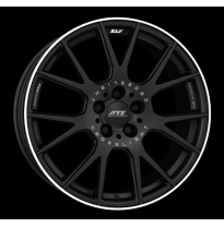 Llanta Ats Wheels Crosslight 8.5 X 19 Black/ Polished Rim Ats Wheels
