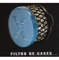 Mini Filtro Gases Plata/Rojo/Azul